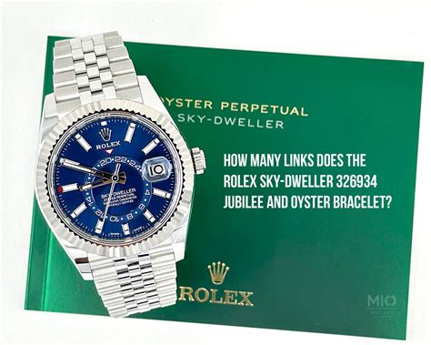 how many links does a rolex oyster bracelet have